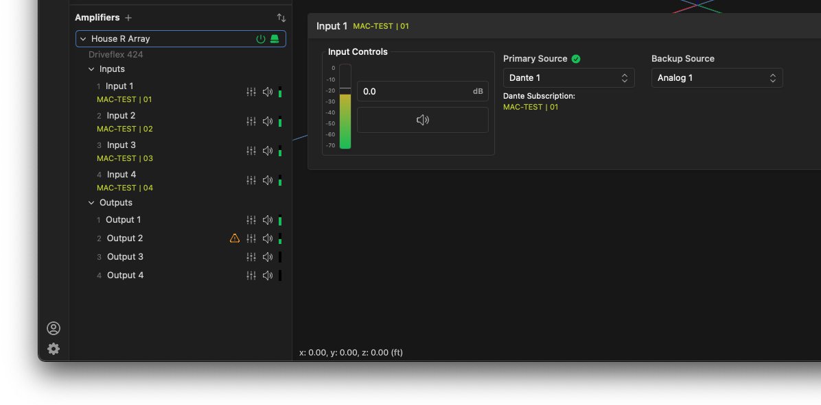 Amp inputs